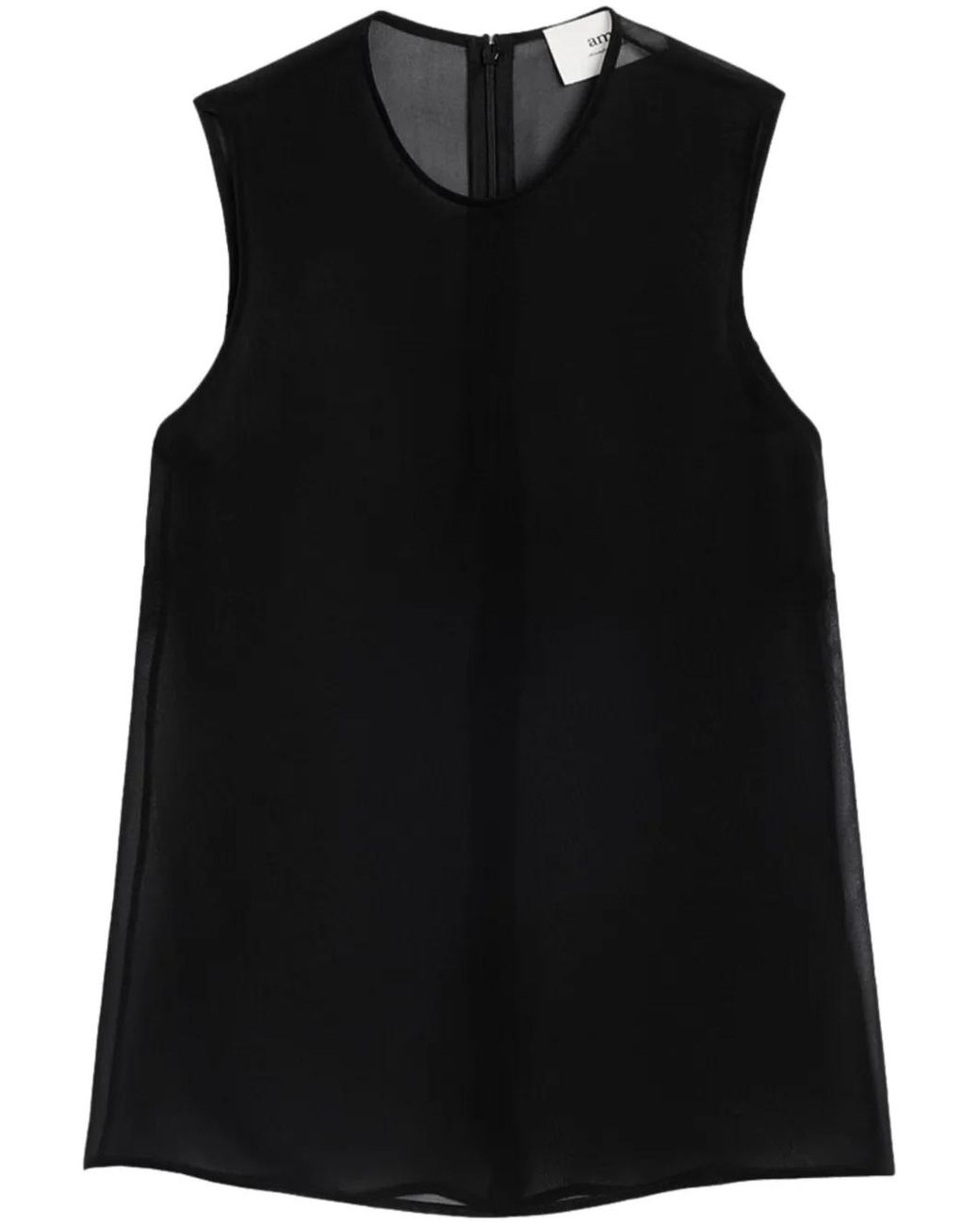 Top Semi Trasparente di AMI in Black