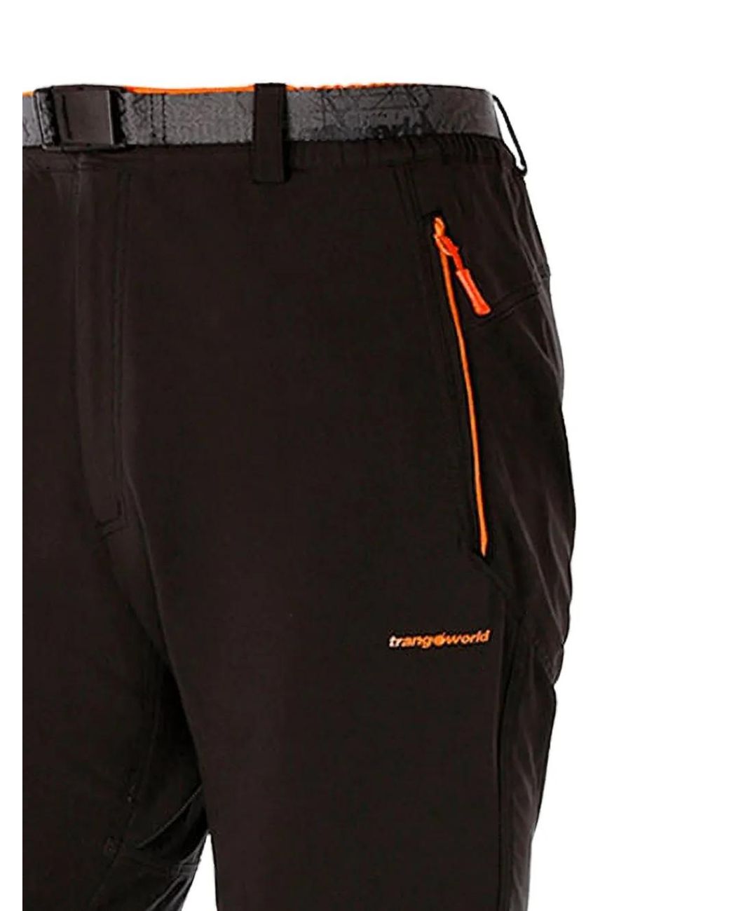 Trangoworld Black Logo-Print Performance Pants for men