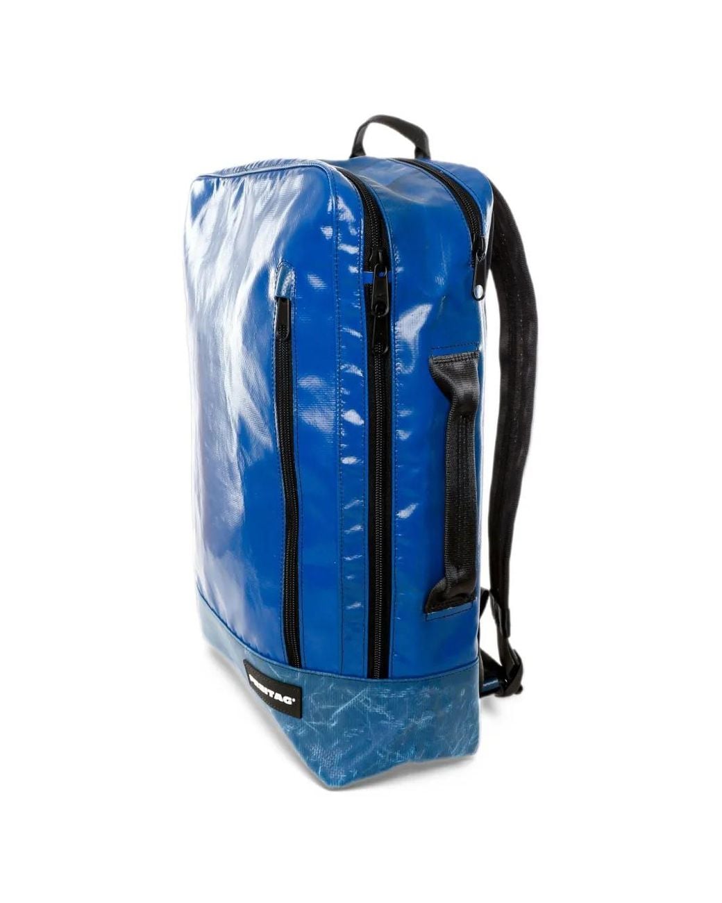 Freitag Blue Hazzard Logo-Patch Backpack for men