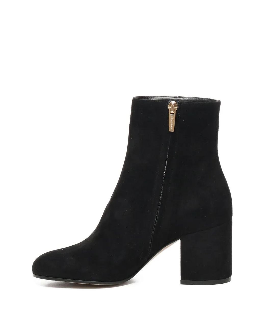 Gianvito Rossi Black 70Mm Block-Heel Zip Ankle Boots