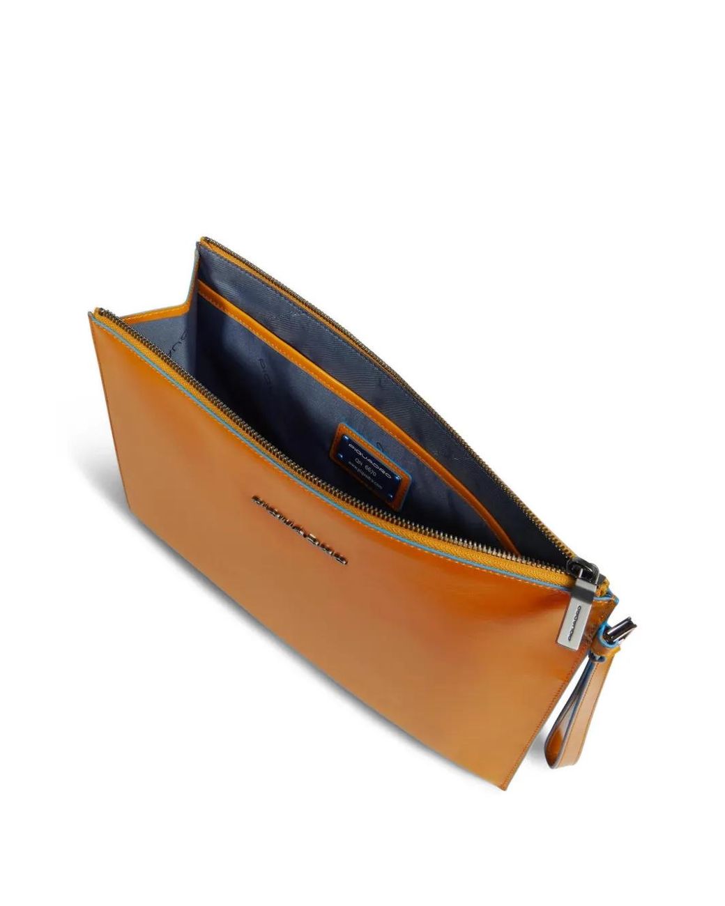 Piquadro Orange Ipad Pro Clutch Bag