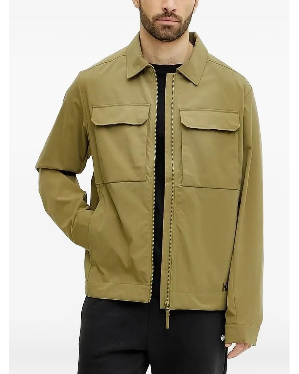 Helly Hansen Jack Met Geborduurd Logo in het Green voor heren