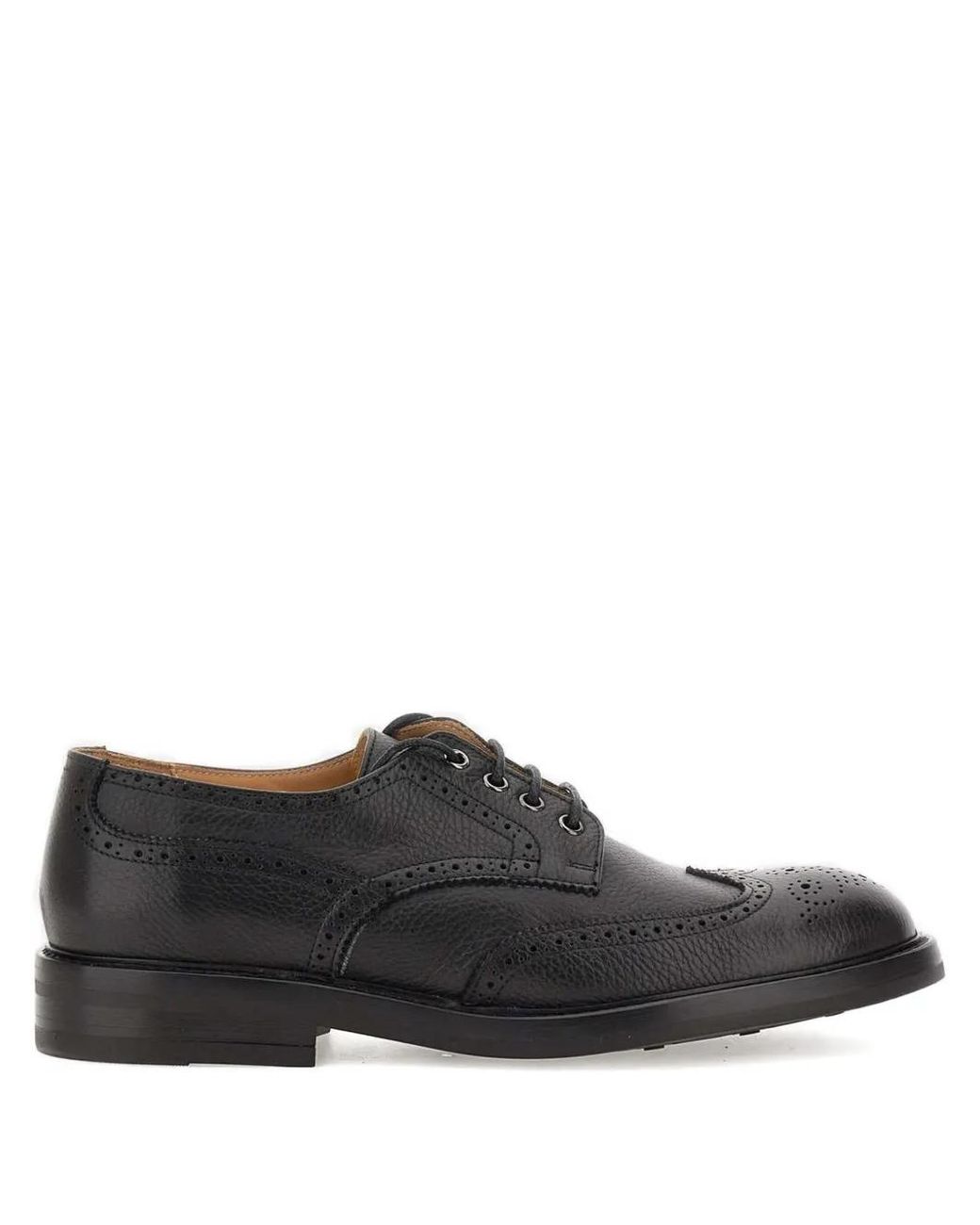 Duca Degli Abruzzi Brown James Leather Derby Shoes for men