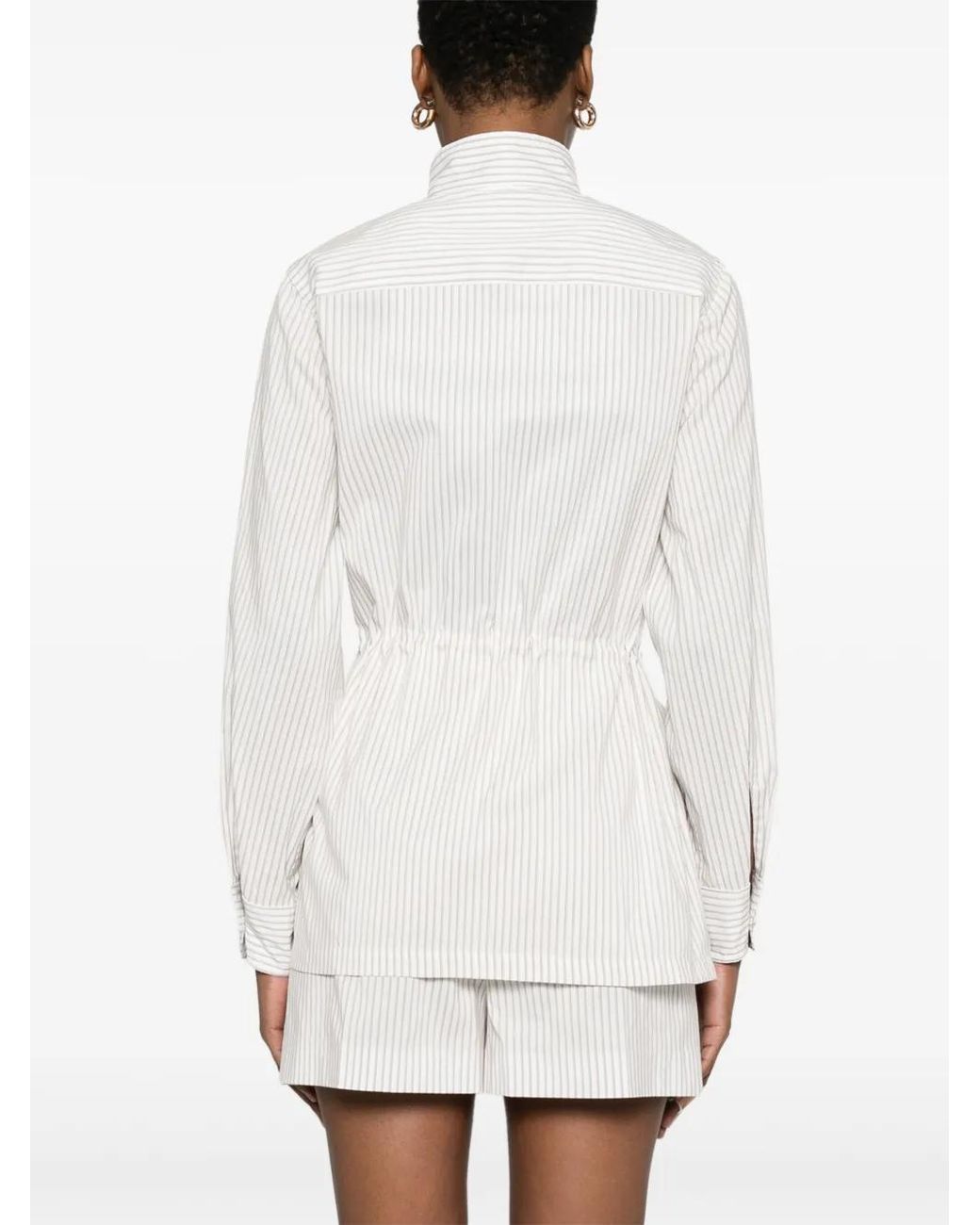 Giacca A Righe di Fendi in White