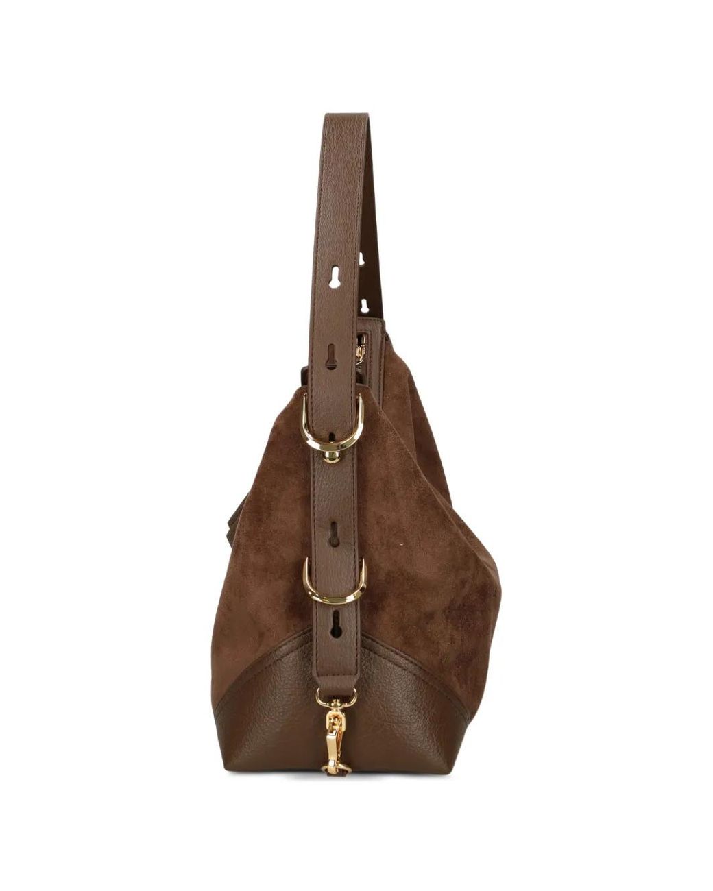 Love Moschino Brown Logo-Appliqué Shoulder Bag
