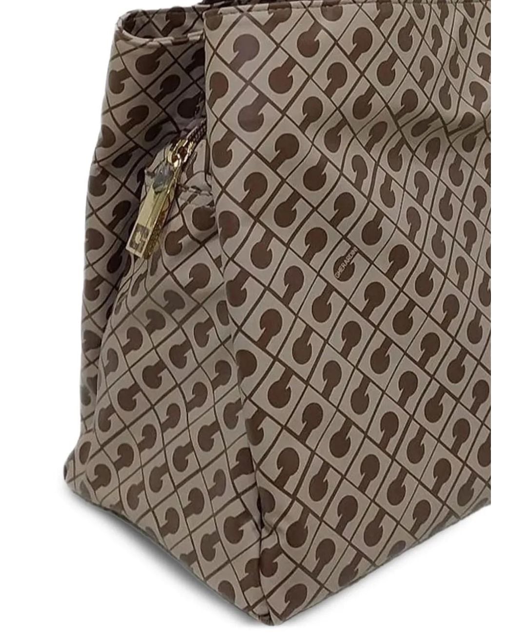 Gherardini Brown Pattern Tote Bag