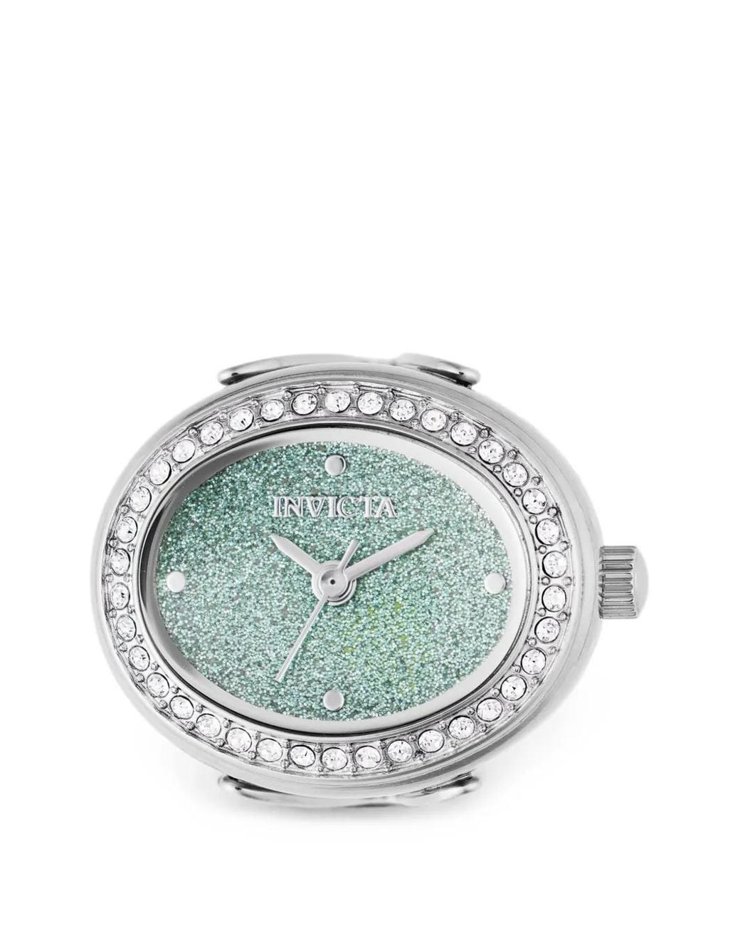 INVICTA WATCH Green Mini Ring 24Mm Crystal-Embellished Watch