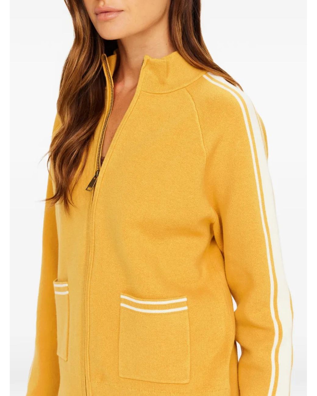 The Upside Yellow Bonito Dylan Side-Stripe Cardigan
