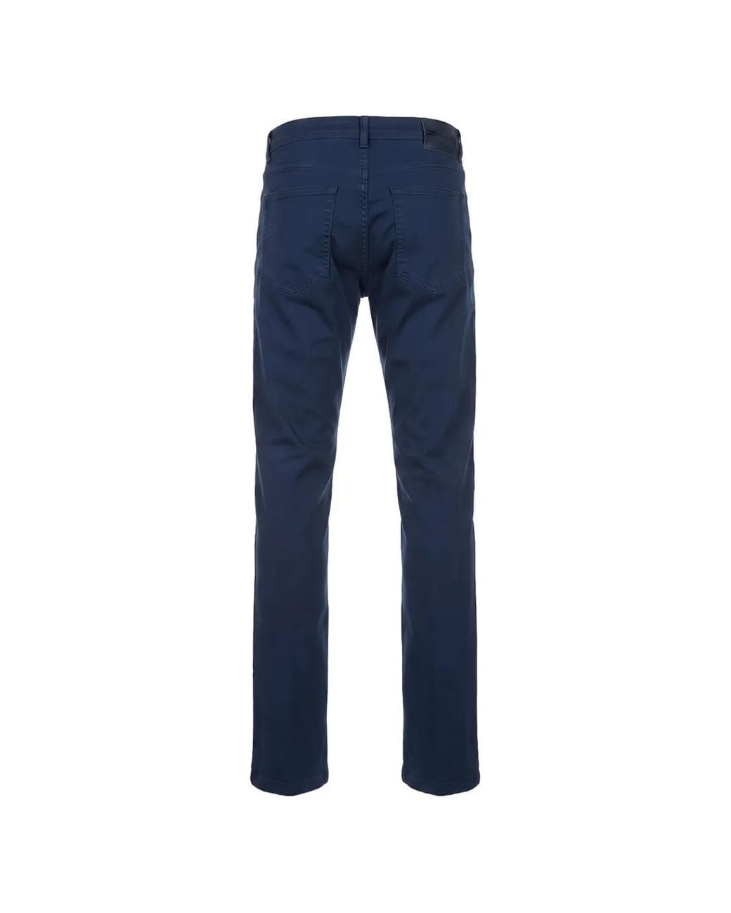 Kiton Blue Logo-Patch Trousers for men