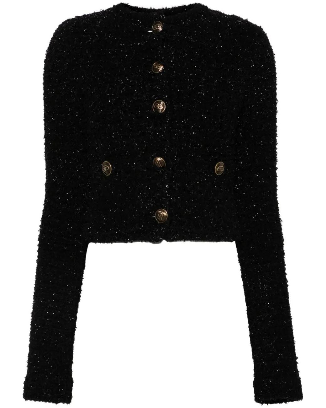 Balenciaga Black Short Cardigan