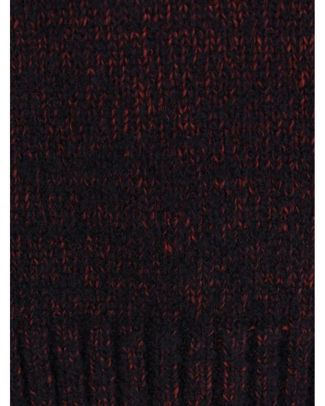 Maison Margiela Blue Half-Zip Knitted Sweater