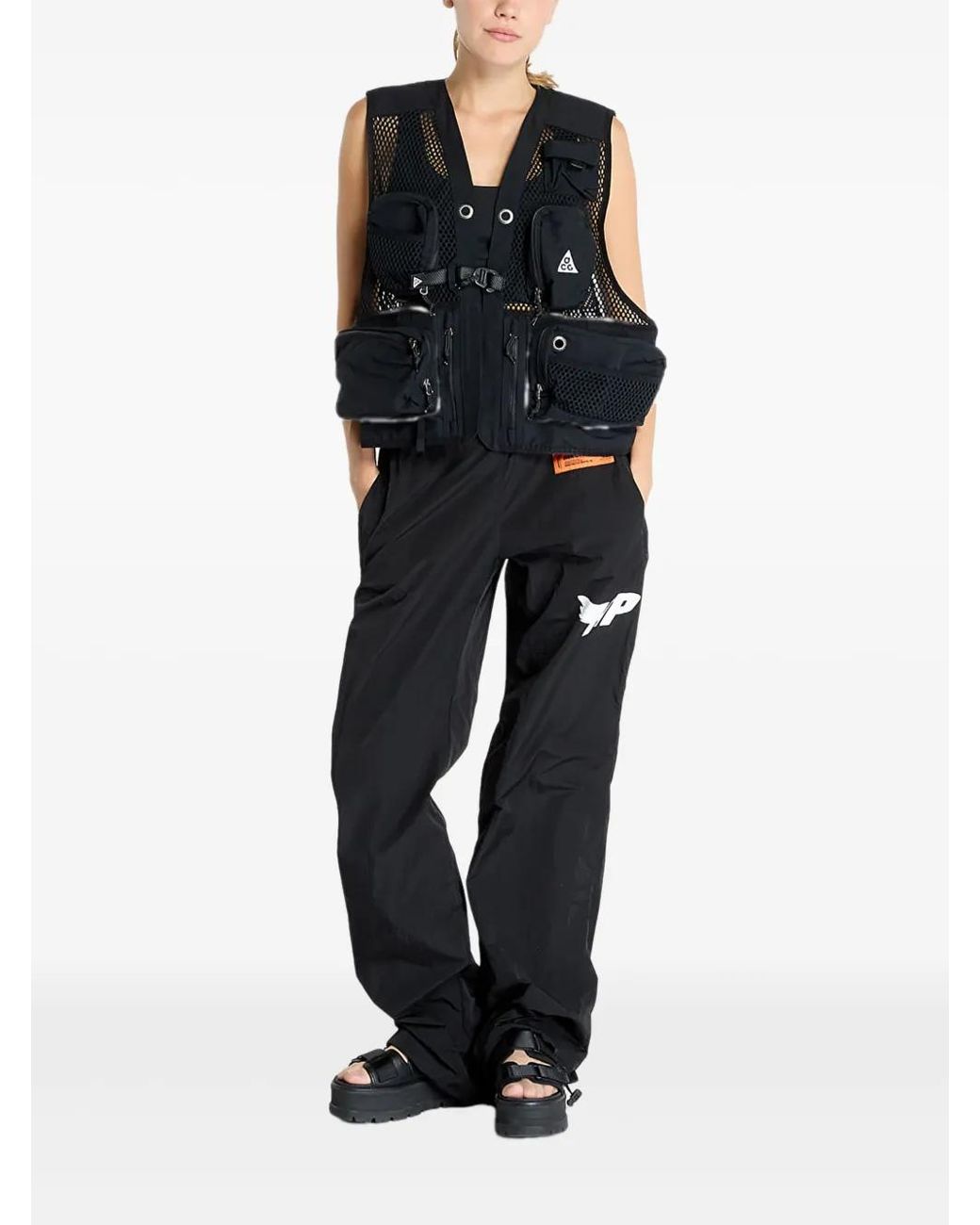 Nike Acg Buttles Mesh-Panelled Multi-Pocket Vest in Black | Lyst