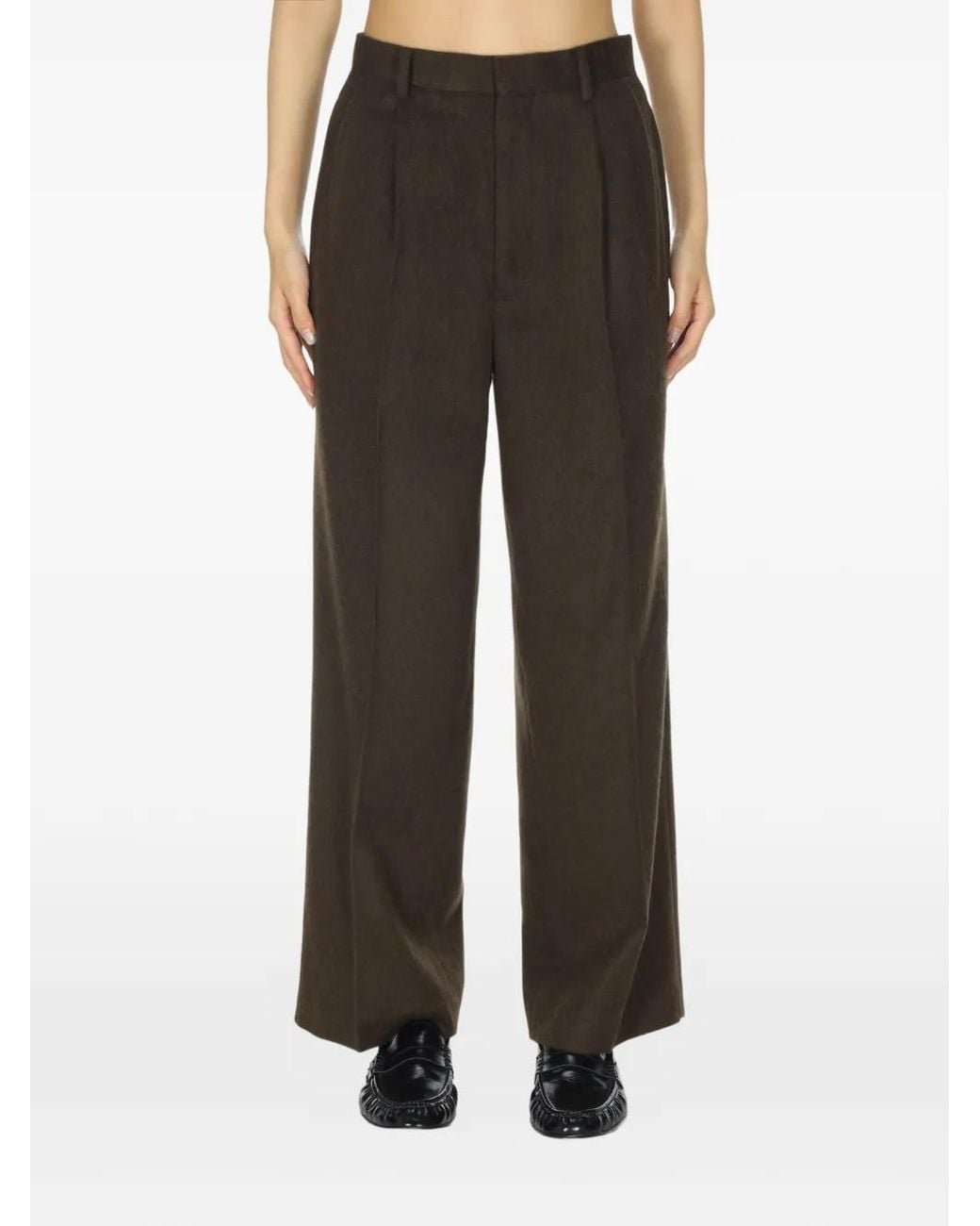 Auralee Blue Belt-Loop Trousers