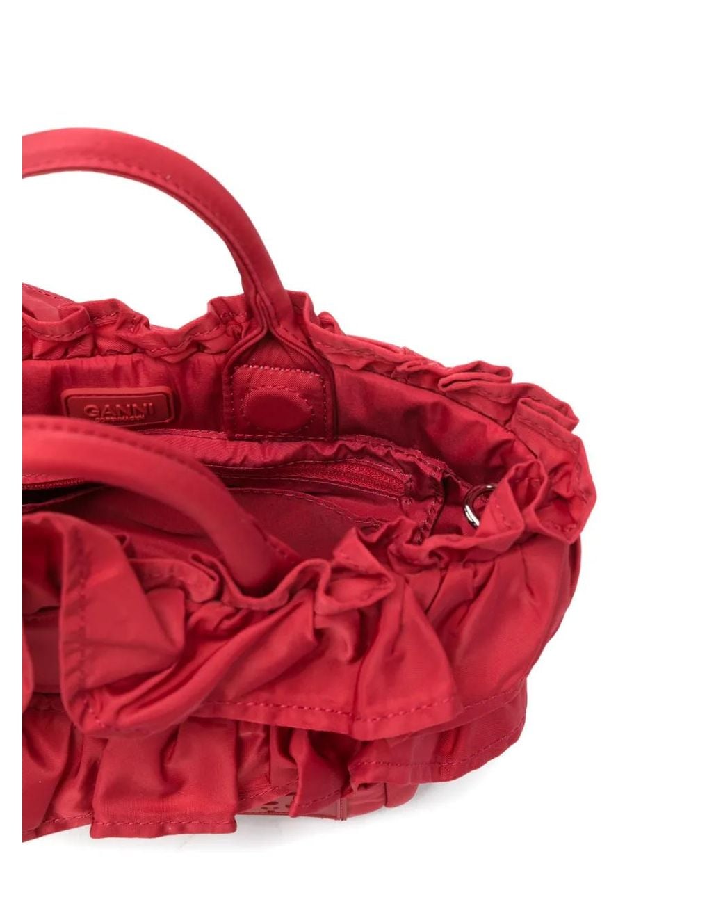 Ganni Red Tote Bags
