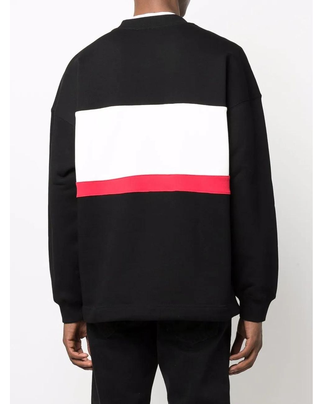 DIESEL Black Logo-Print Crew Neck Sweatshirt for men