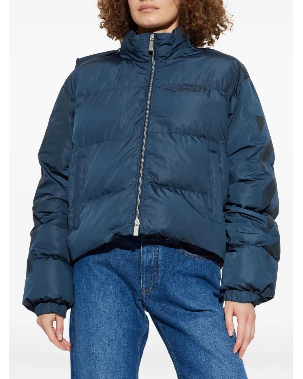 Off-White c/o Virgil Abloh Blue Puffer Jacket