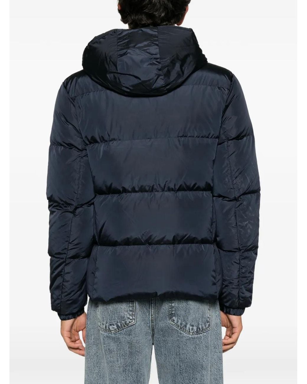 Refrigiwear Blue Quilted Hooded Jacket for men