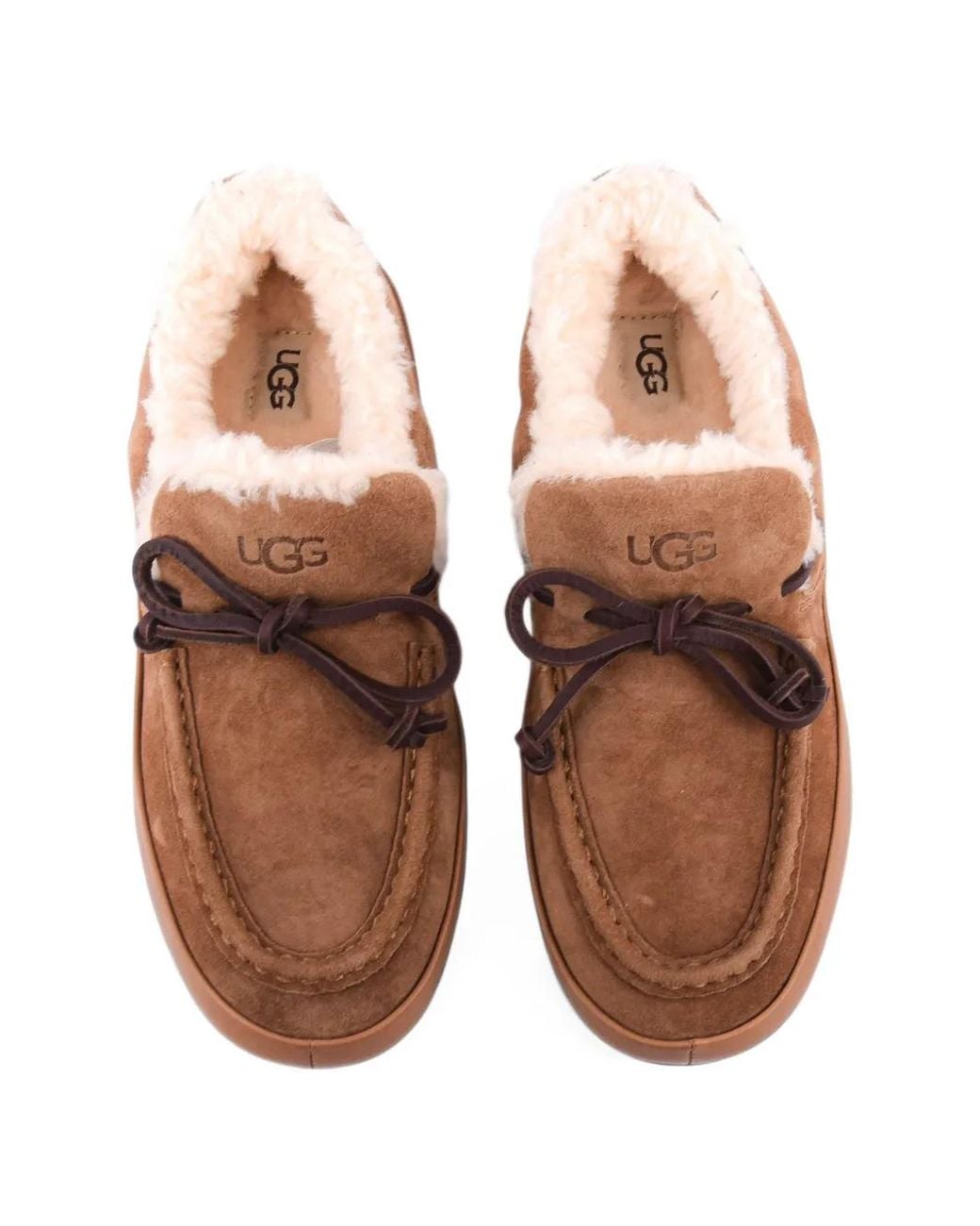 Ugg Brown Quill Suede Loafers