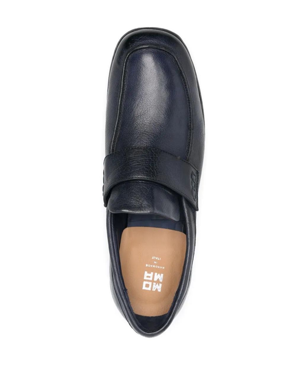 Moma Gray Pebbled-Leather Loafers for men