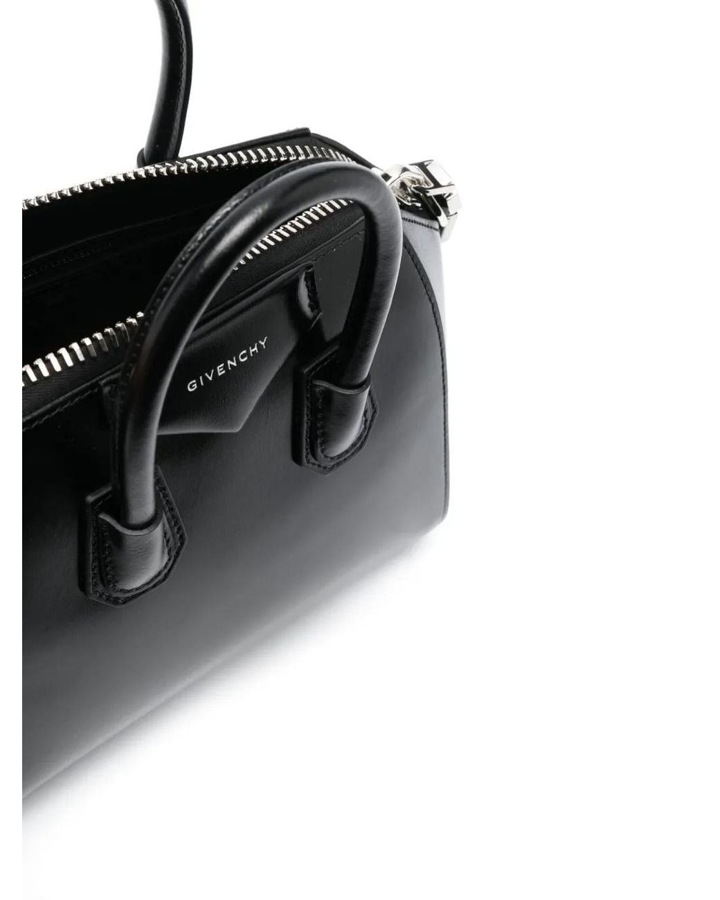Givenchy Black Antigona Leder Mini -Tasche