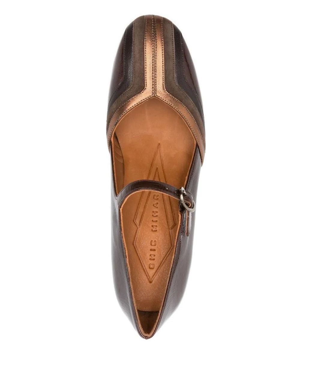 Chie Mihara Brown 70Mm Block-Heel Pumps
