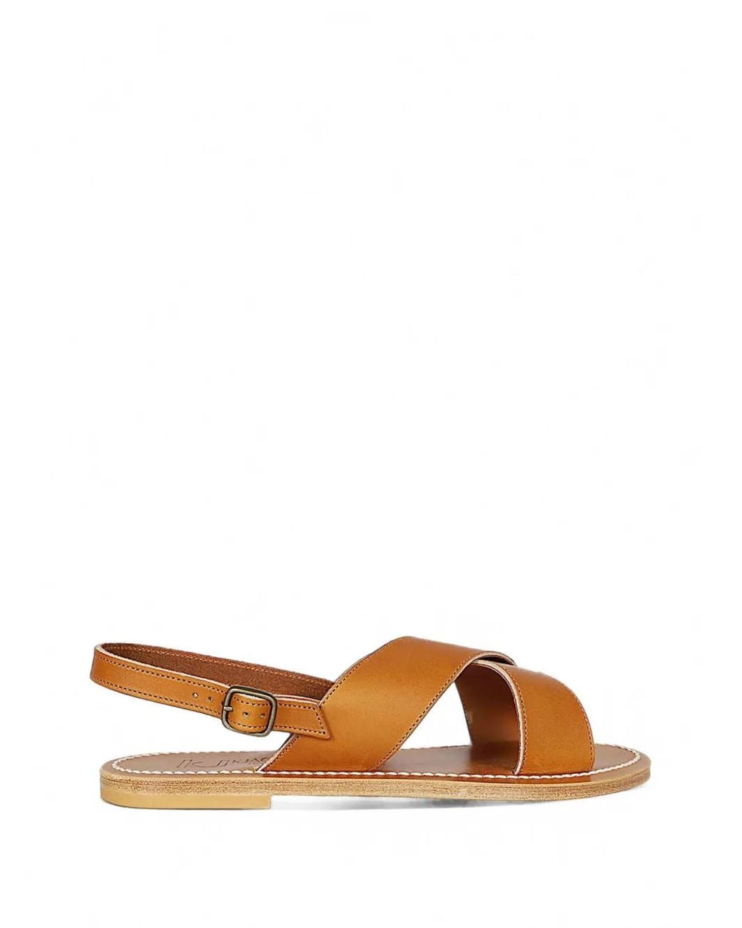 K. Jacques Brown Osorno Crossover Sandals