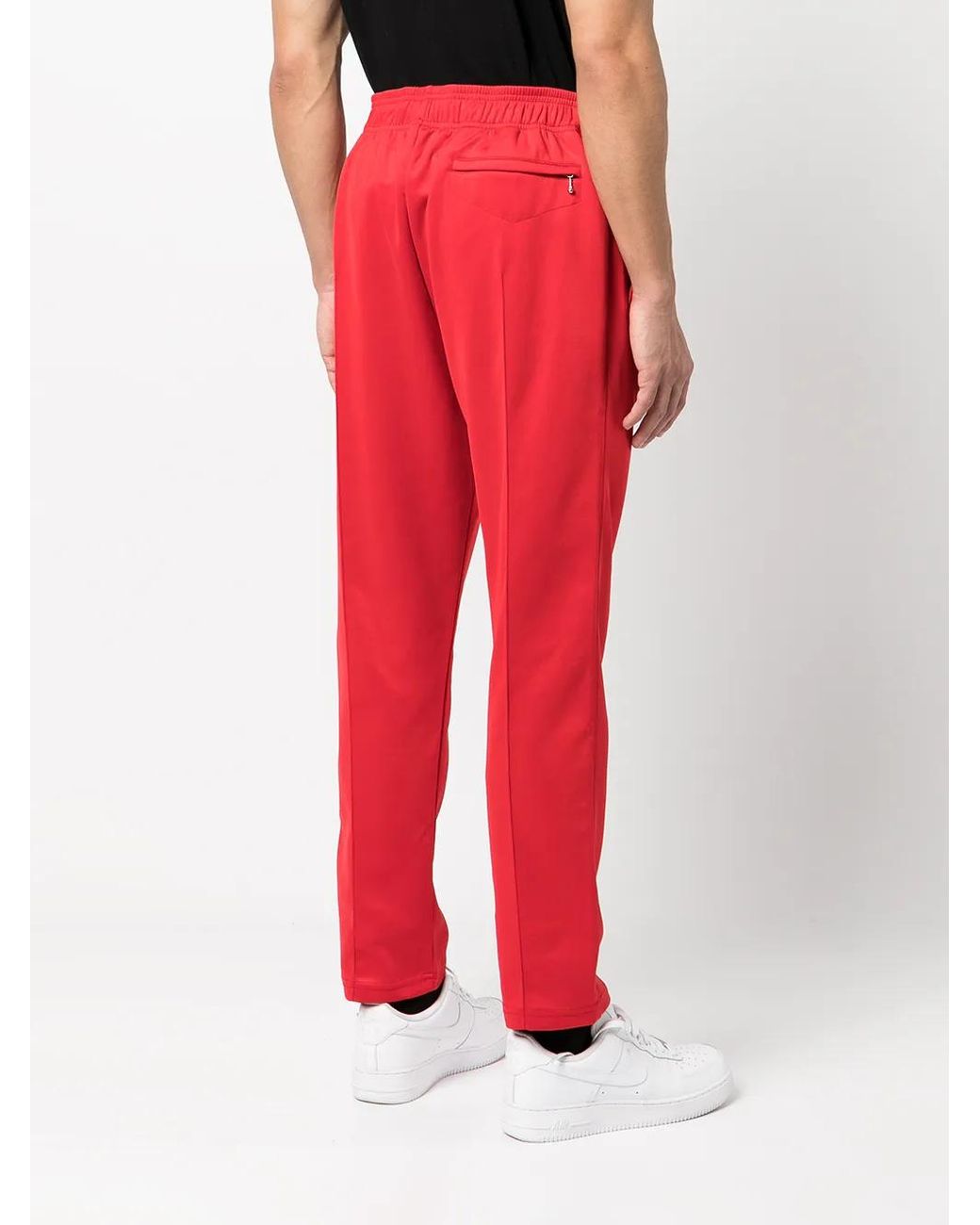Purple Brand Red Logo-Print Track Pants for men