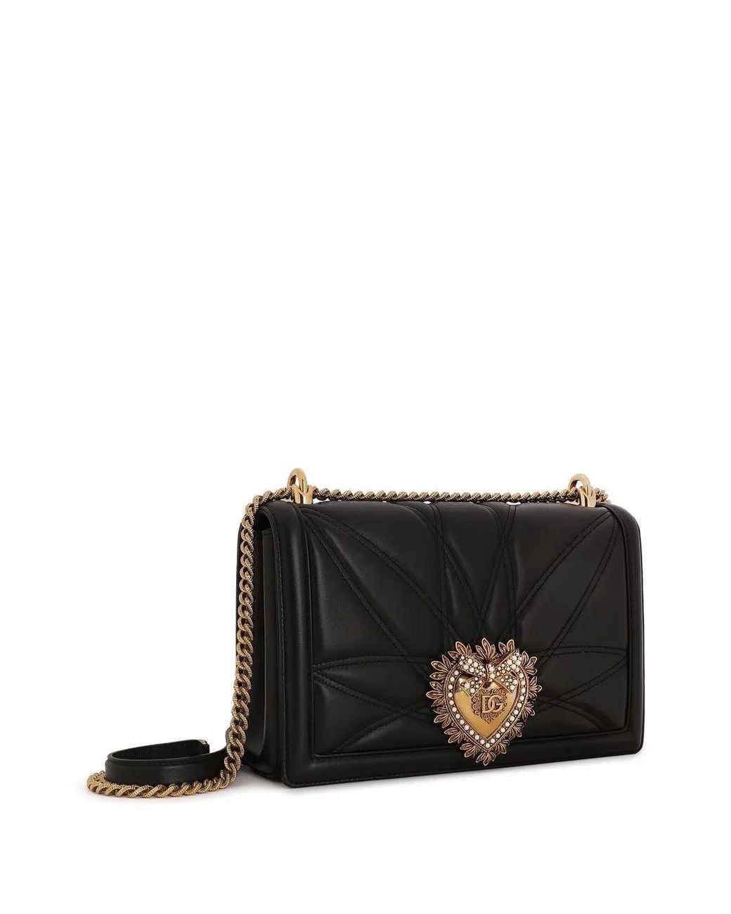 Dolce & Gabbana Black Large Devotion Bag