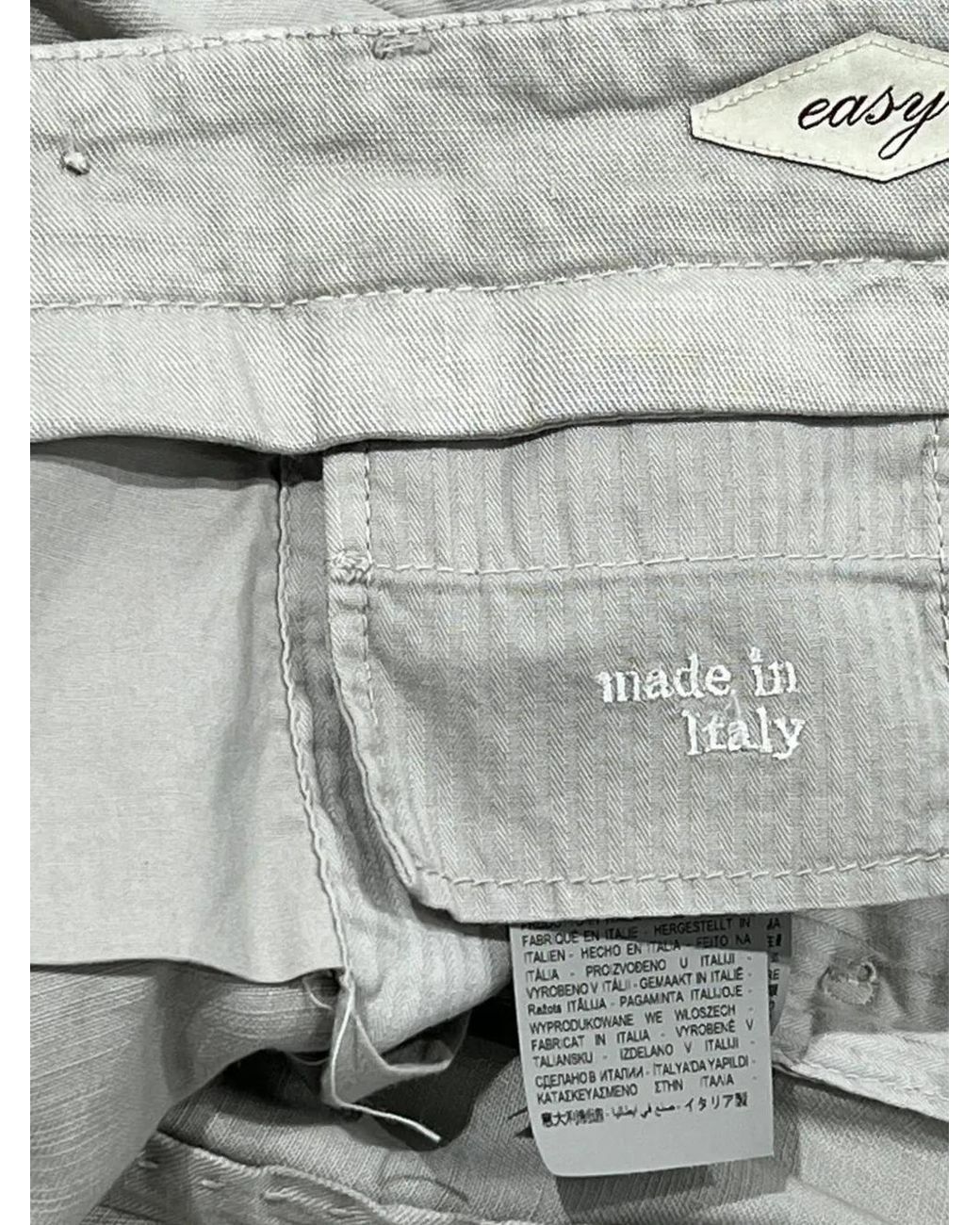 Briglia 1949 Gray Pantalon Naviglios À Plis Marqués for men