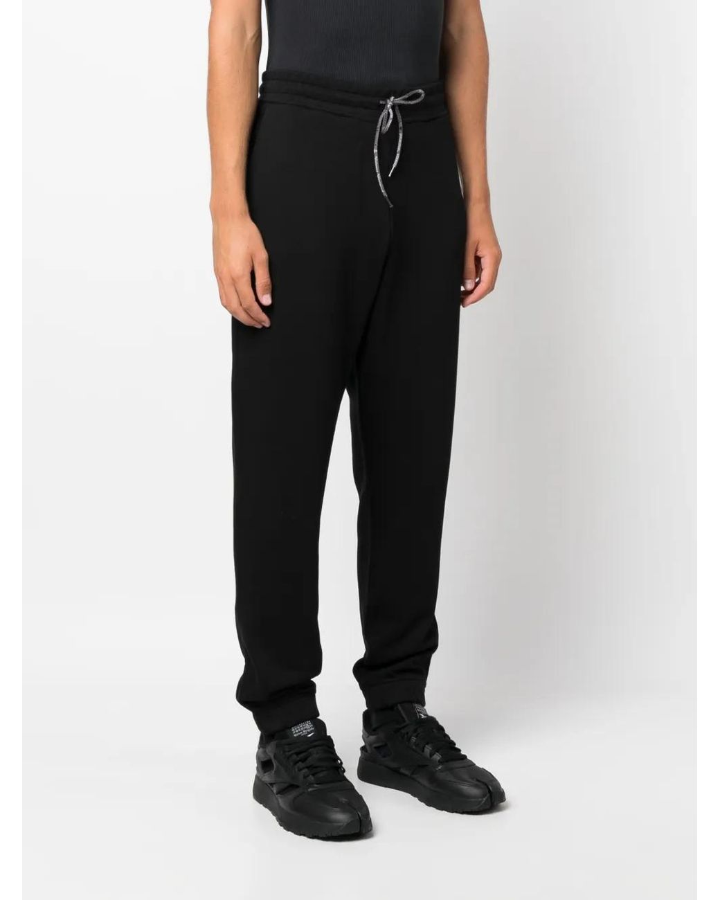 Vivienne Westwood Black Logo-Print Cotton Track Pants for men