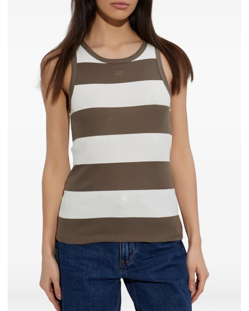 Munthe Gray Tezza Striped Top