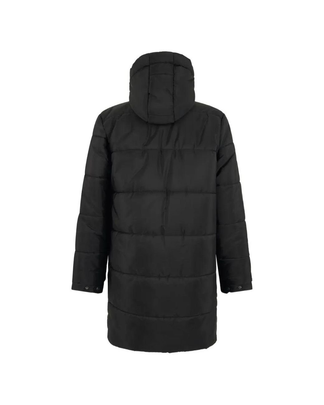 Roberto Cavalli Black Quilted Hooded Coat for men