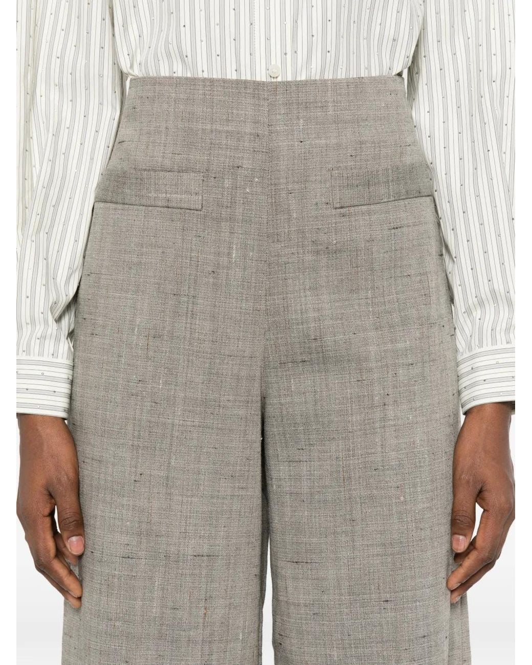 Sandro ジップアップ パンツ Gray