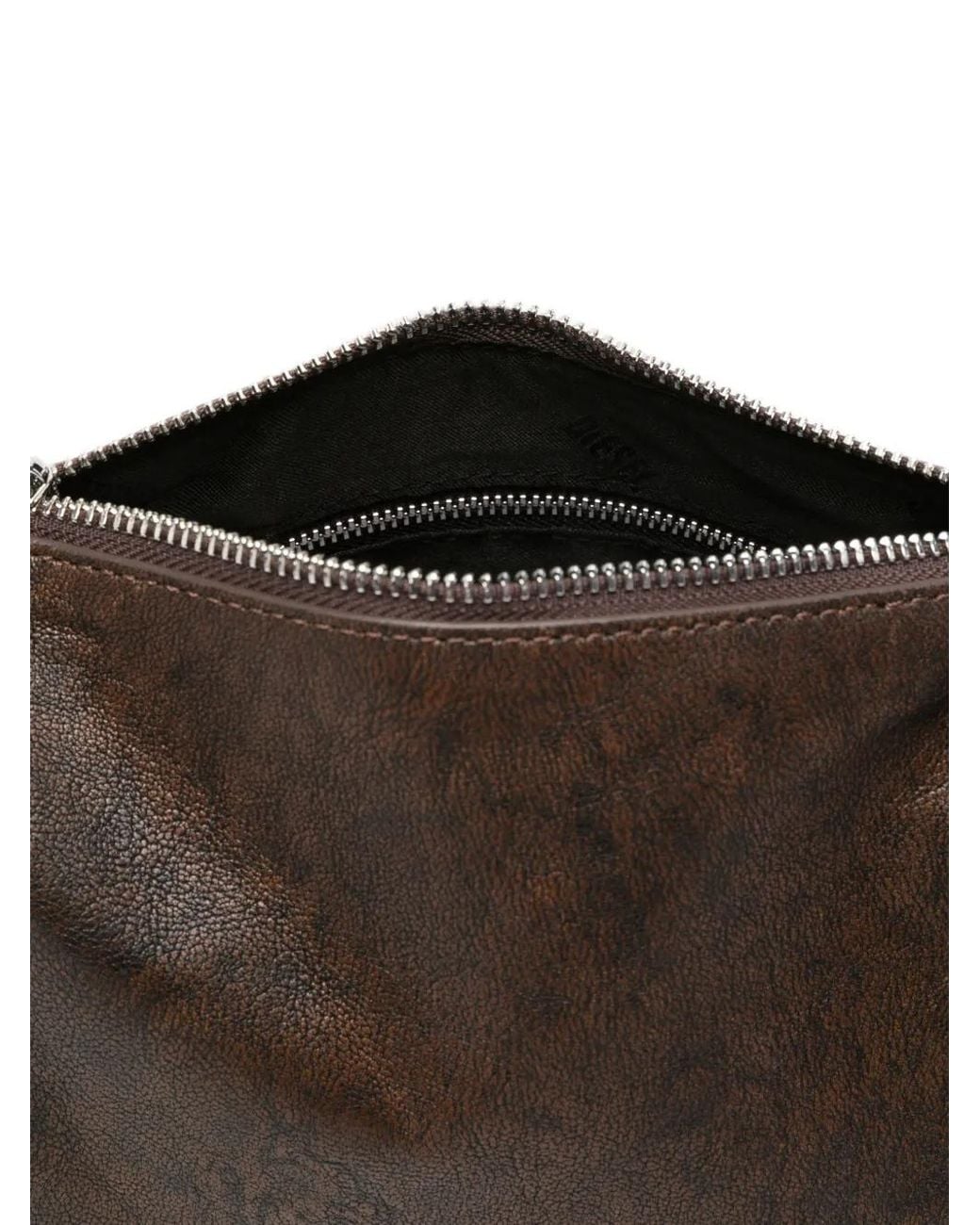 DIESEL Black Logo-Embossed Barrel Shoulder Bag