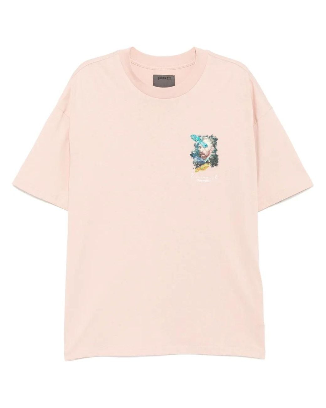 Musium Div. Pink Graphic-Print T-Shirt for men
