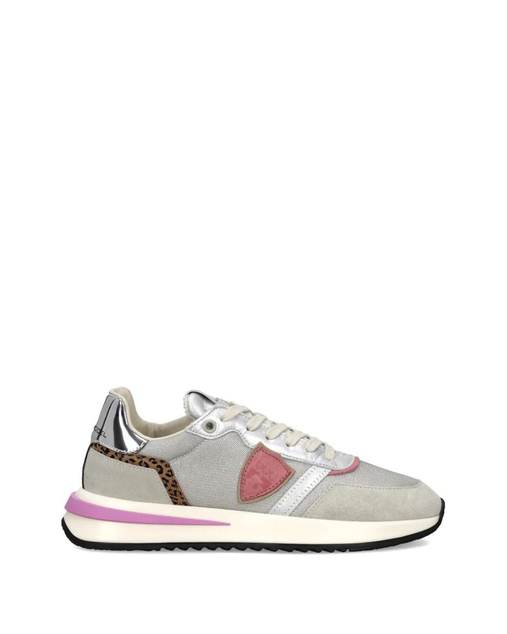Philippe Model White Tropez 2.1 Animal-Print-Detail Sneakers
