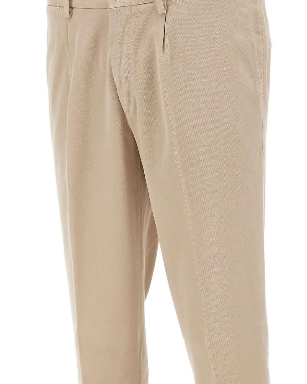 Devore Natural Pantalon À Détails Plissés for men