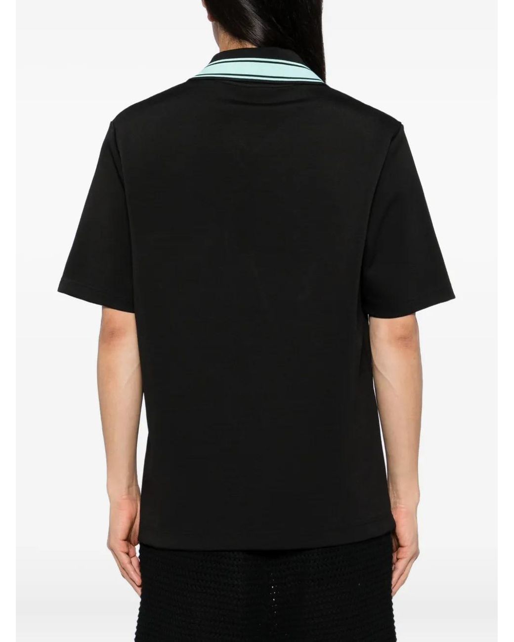 Casablanca Black Interlock Polo for men