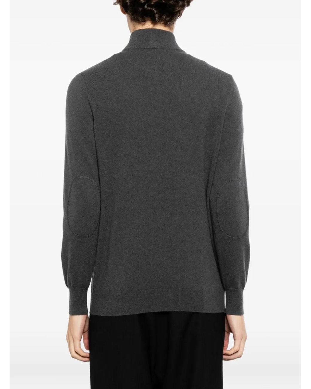 N.Peal Cashmere Carnaby Pullover in Gray für Herren