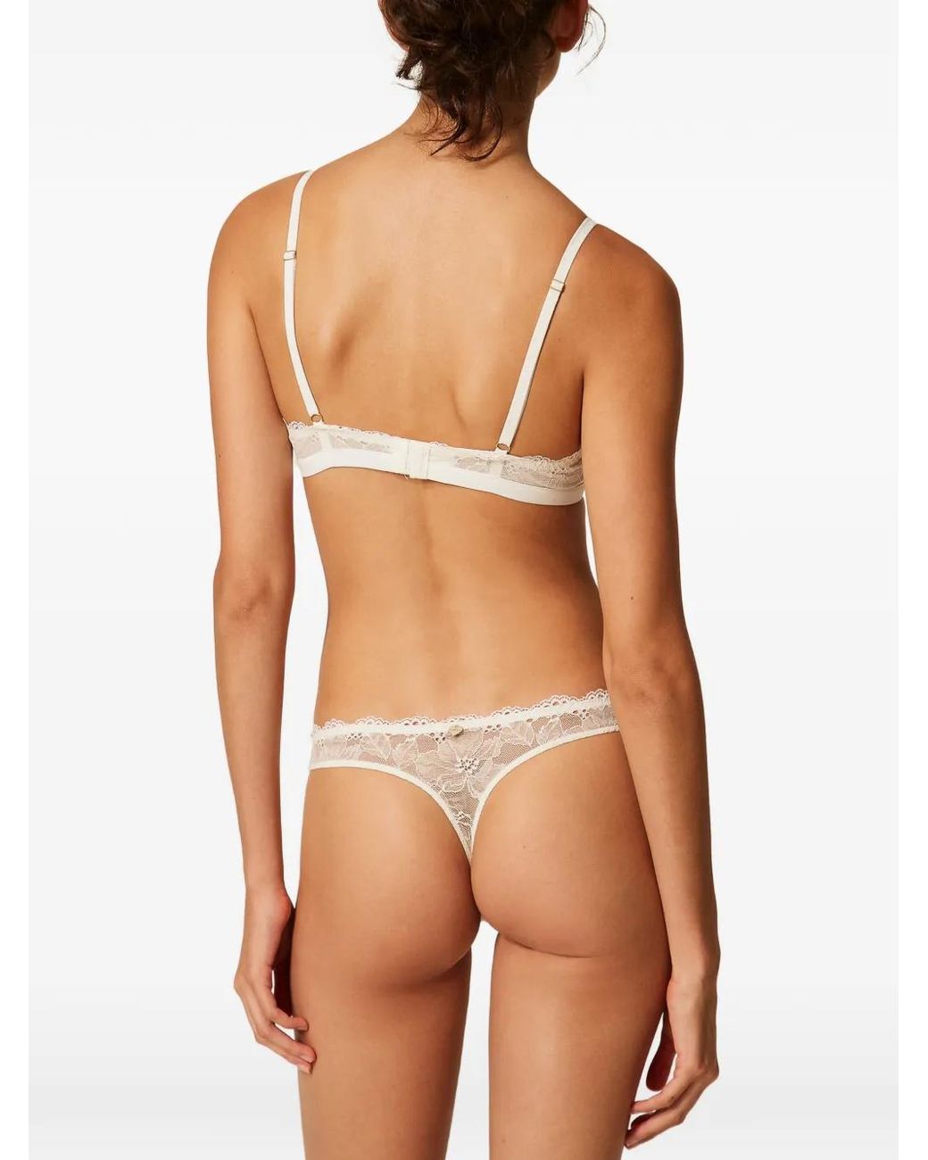 Twinset Natural Lace Triangle Bra
