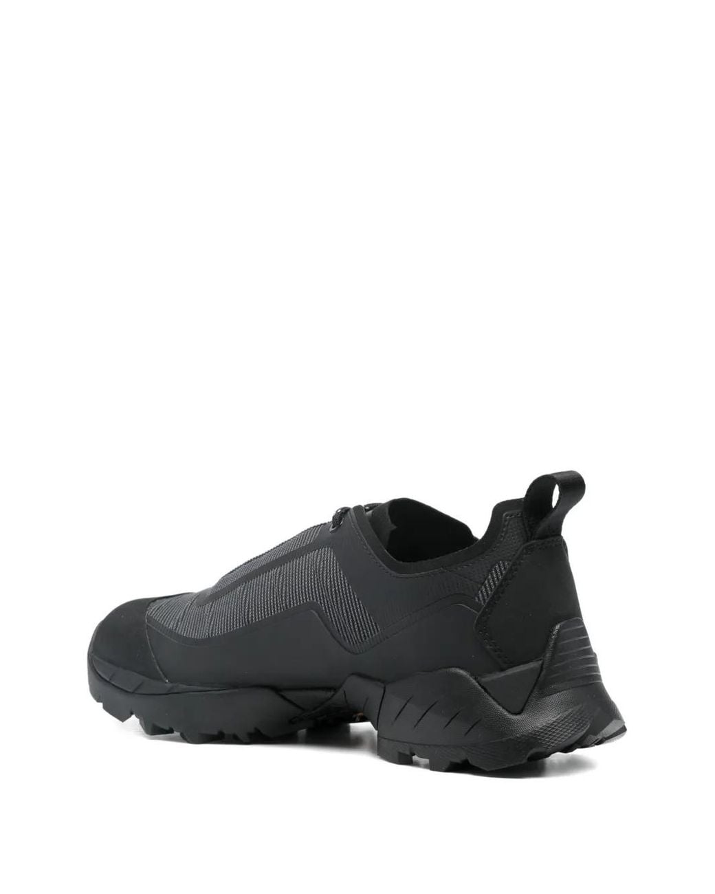 Roa Black Textured Low-Top Sneakers