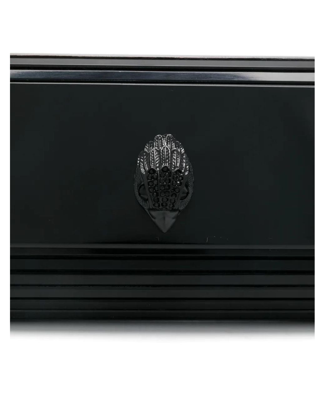 Kurt Geiger Black Drench Party Eagle Clutch Bag