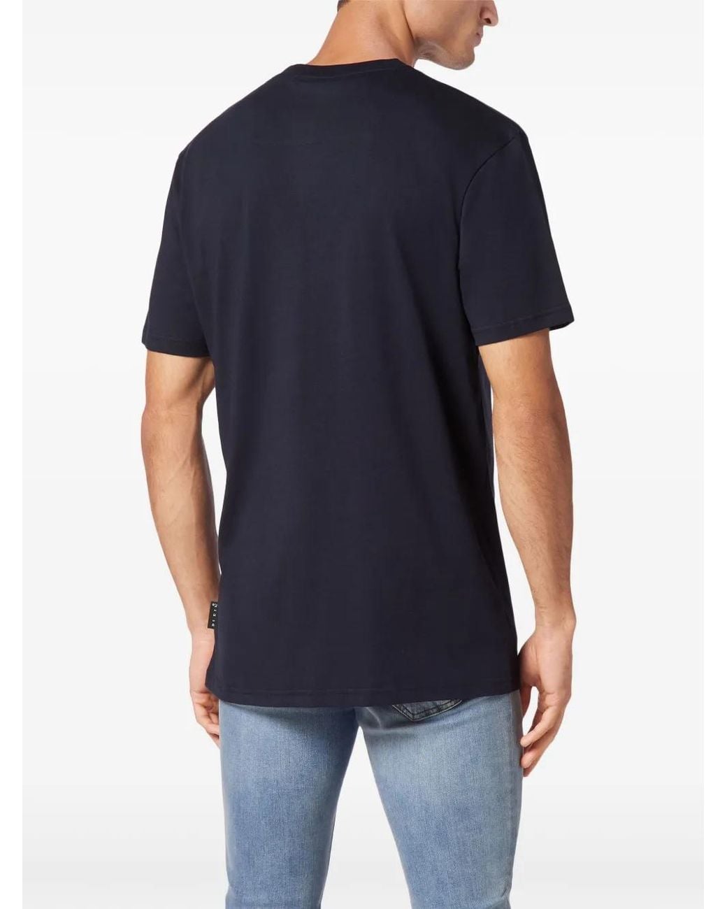 Philipp Plein Blue Ss Skull T-Shirt for men