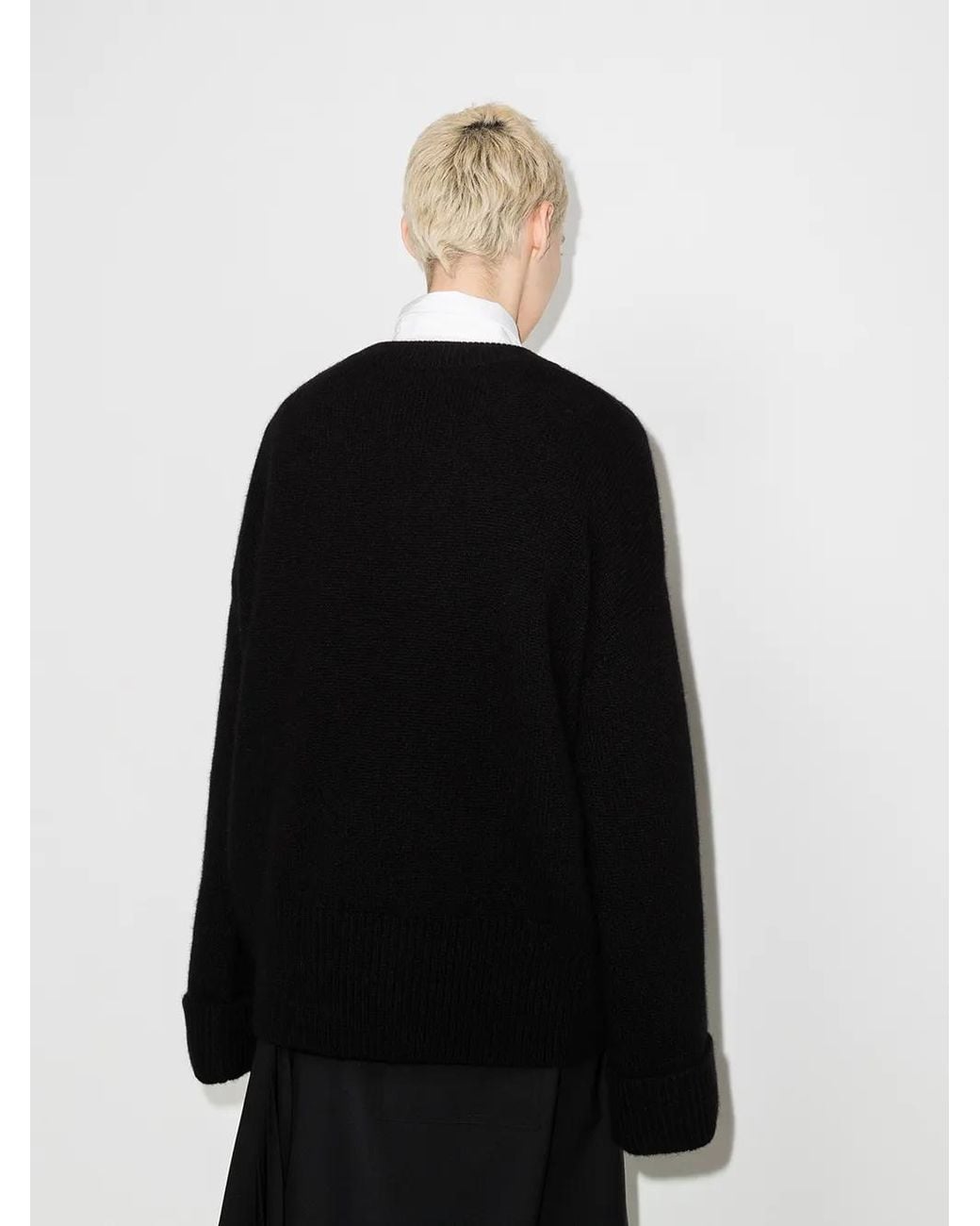 arch4 Black Knightsbridge Flared Sleeves Jumper