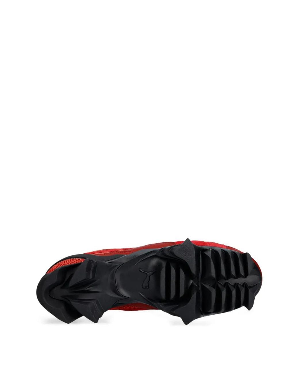 PUMA Red Baskets À Empiècements En Daim