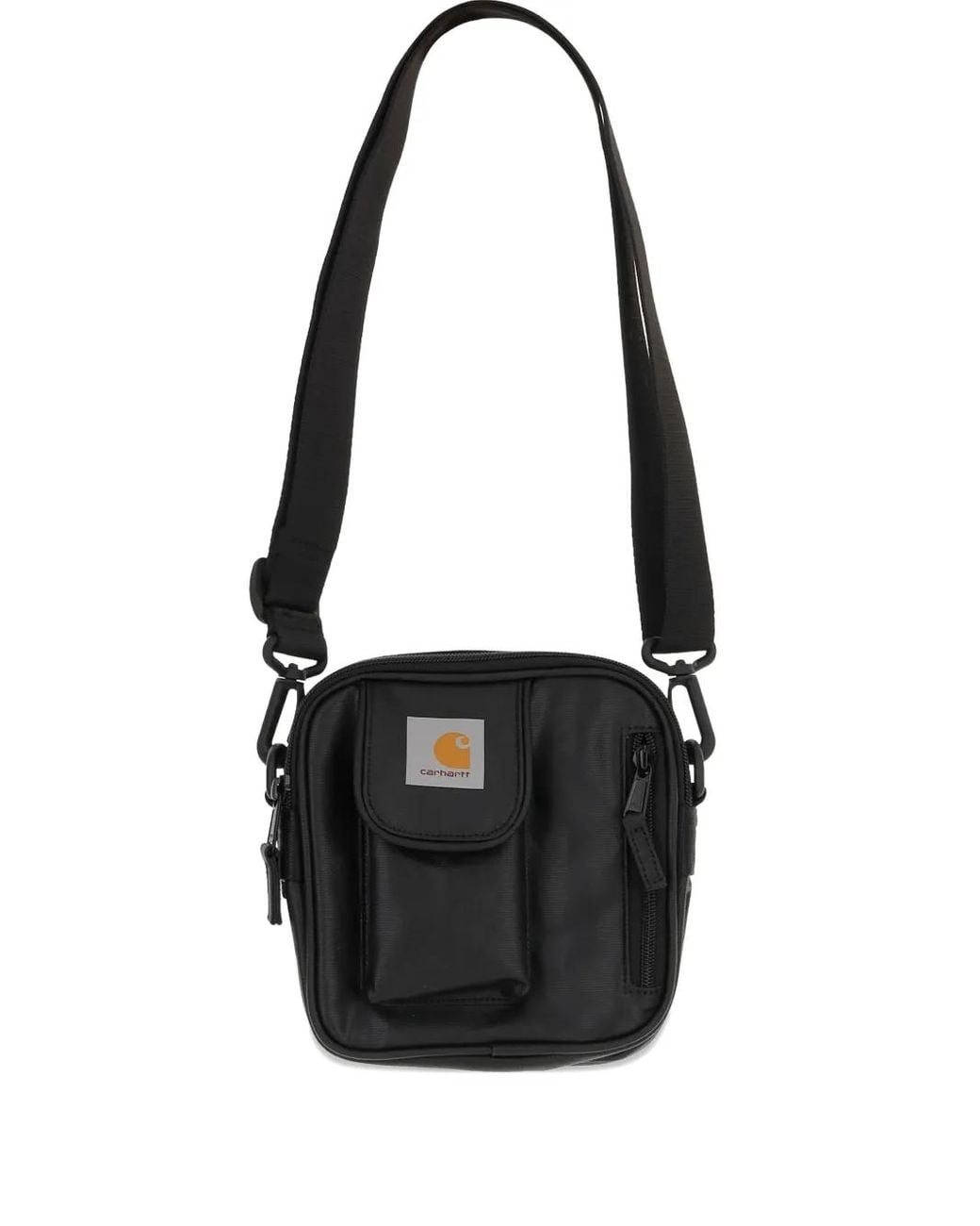 Carhartt Black Flap-Pocket Shoulder Bag for men