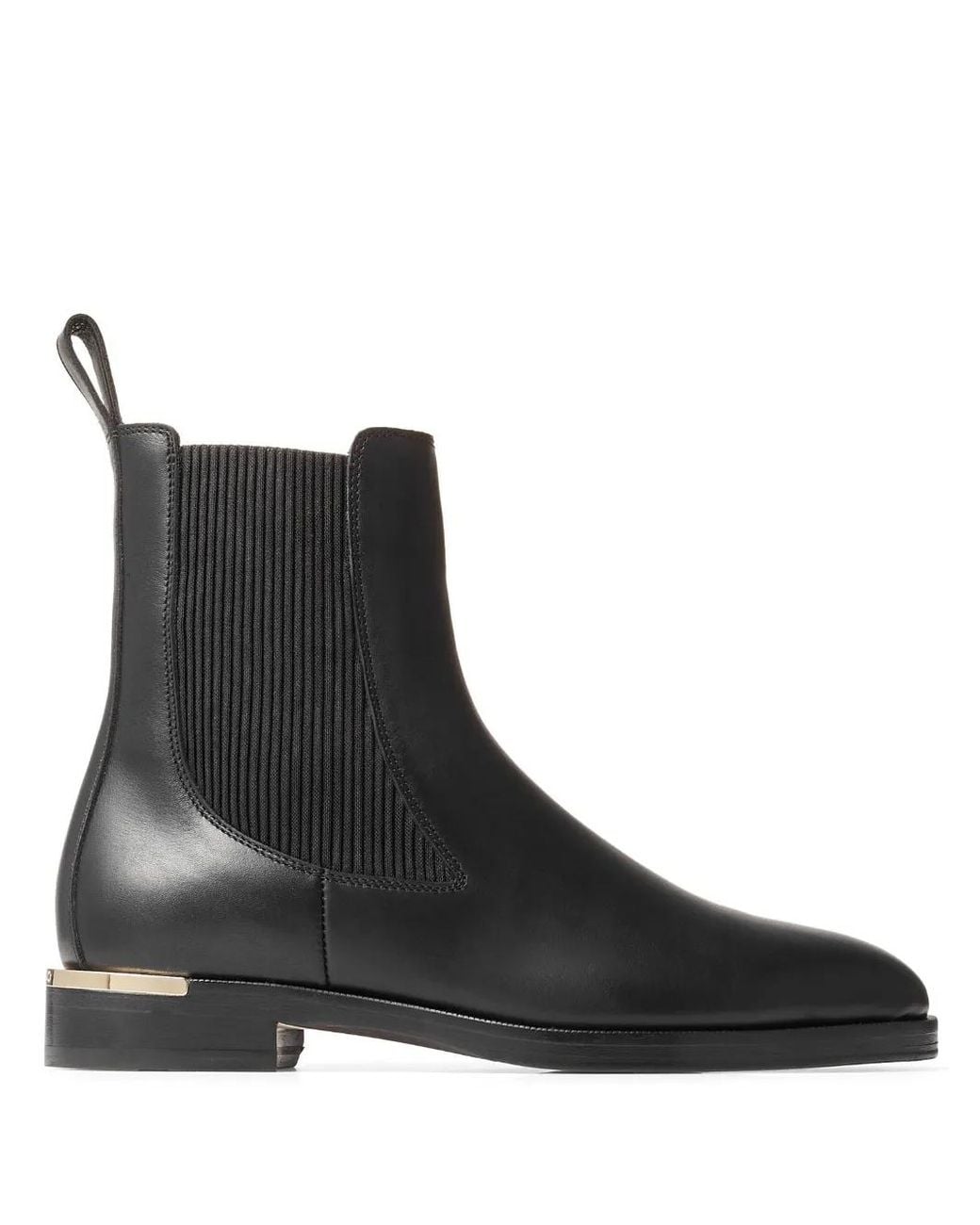 Jimmy Choo Black Thessaly Leather Ankle Boots