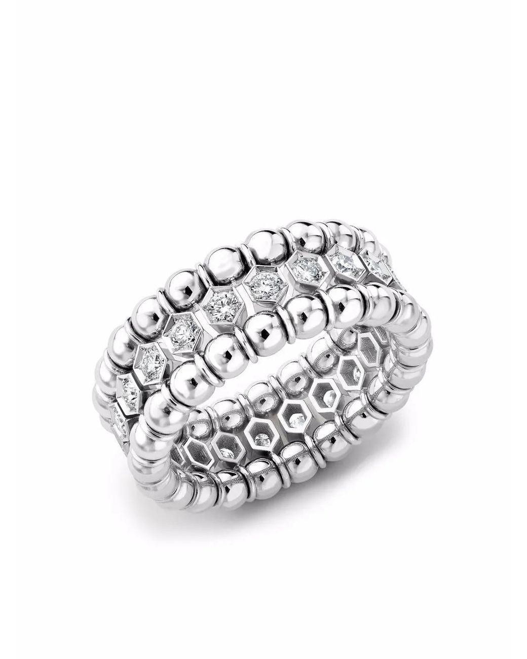 Pragnell White 18Kt Bohemia Diamond Expandable Ring