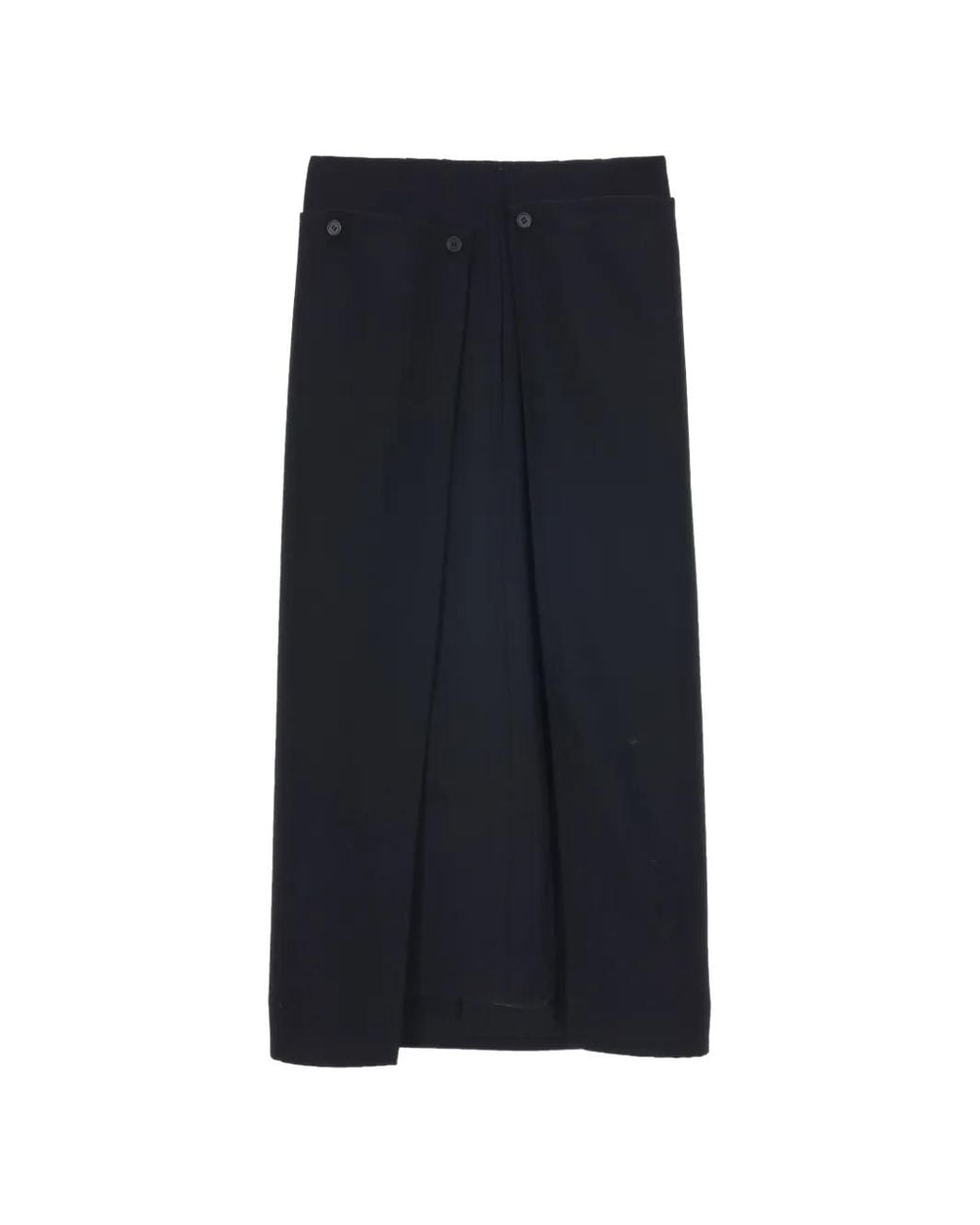 Carven Blue Layered Midi Skirt