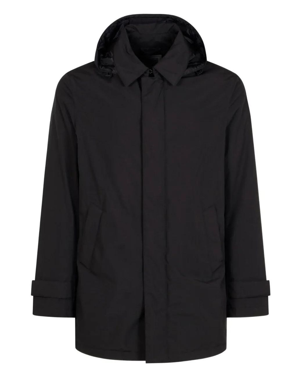 Herno Black Waterproof 2-Layer Laminar Fabric for men